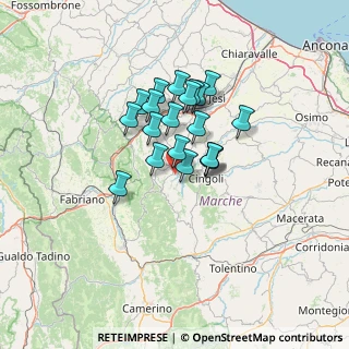 Mappa Contrada Cozzi, 62021 Apiro MC, Italia (9.794)