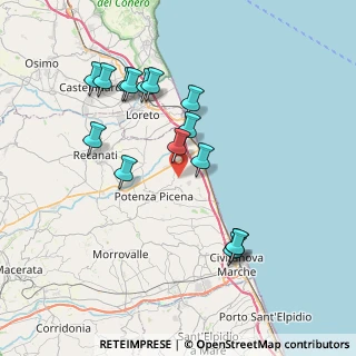 Mappa Contrada S. Girio, 62018 Potenza Picena MC, Italia (7.716)