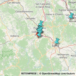 Mappa Via Pian dell'Olmino, 53034 Colle di Val d'Elsa SI, Italia (8.16364)