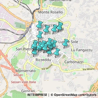 Mappa Via Alghero, 07100 Sassari SS, Italia (0.561)