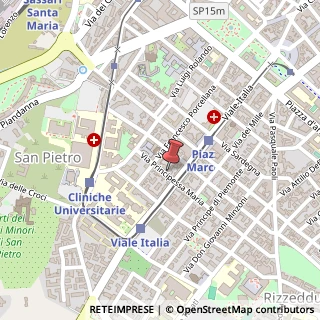 Mappa Via Principessa Maria, 63, 07100 Sassari, Sassari (Sardegna)