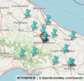 Mappa S.da Alberobello, 74015 Martina Franca TA, Italia (14.4325)