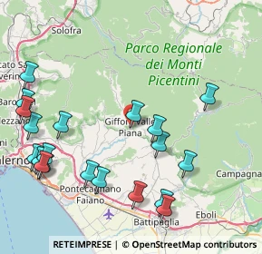 Mappa Via Vignadonica, 84095 Giffoni Valle Piana SA, Italia (10.8145)