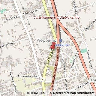 Mappa Via Pioppaino, 85, 80053 Castellammare di Stabia, Napoli (Campania)