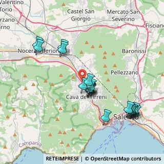 Mappa Via XXV Luglio, 84013 Cava de' Tirreni SA, Italia (4.42316)