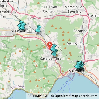 Mappa Via XXV Luglio, 84013 Cava de' Tirreni SA, Italia (5.59538)