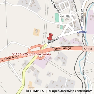 Mappa Via Caniga, 1, 07100 Sassari, Sassari (Sardegna)