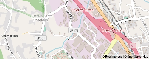 Mappa Cava de' Tirreni