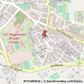 Mappa Via Giuseppe Umana, 18, 07100 Sassari, Sassari (Sardegna)