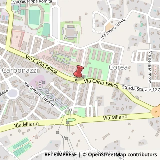 Mappa Via Carlo Felice, 1, 07100 Sassari, Sassari (Sardegna)