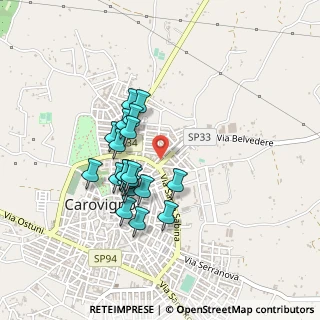Mappa Via Reggio Emilia, 72012 Carovigno BR, Italia (0.392)