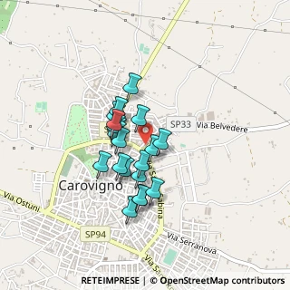 Mappa Via Reggio Emilia, 72012 Carovigno BR, Italia (0.34)
