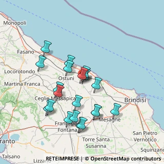 Mappa Via Reggio Emilia, 72012 Carovigno BR, Italia (15.042)