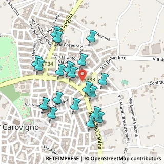 Mappa Via Peppino di Vagno, 72012 Carovigno BR, Italia (0.2515)