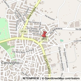 Mappa Via Belvedere, 1, 72012 Carovigno, Brindisi (Puglia)