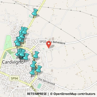 Mappa Contrada Malavera, 72012 Carovigno BR, Italia (0.7145)