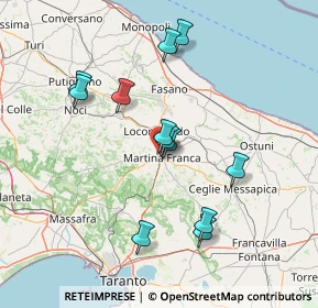 Mappa Via Miravalle, 74015 Martina Franca TA, Italia (14.70167)