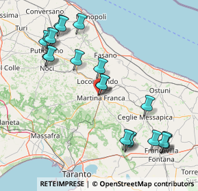 Mappa Via Miravalle, 74015 Martina Franca TA, Italia (19.639)