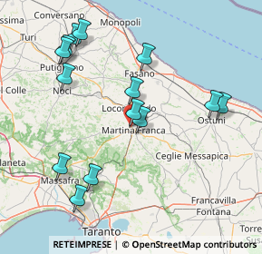 Mappa Via Miravalle, 74015 Martina Franca TA, Italia (17.98571)