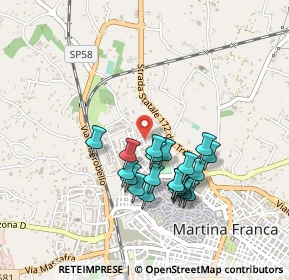 Mappa Via Bellavista, 74014 Martina Franca TA, Italia (0.422)