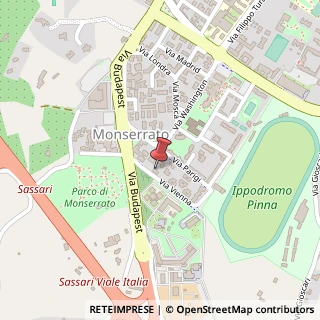 Mappa Via Vienna, 11, 07100 Sassari, Sassari (Sardegna)