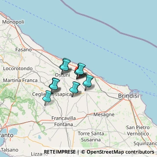 Mappa Contrada Malavera 50 Coltura di sotto, 72012 Carovigno BR, Italia (8.224)