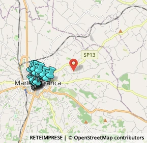 Mappa Strada Tre Tornesi Zona M, 74015 Martina Franca TA, Italia (2.3195)