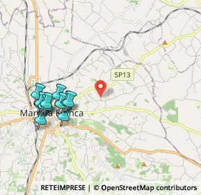 Mappa Strada Tre Tornesi Zona M, 74015 Martina Franca TA, Italia (2.31417)