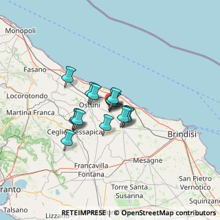 Mappa Via Mimina Caputi, 72012 Carovigno BR, Italia (8.51333)