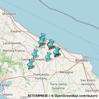 Mappa Via Bruno Buozzi, 72012 Carovigno BR, Italia (9.34417)
