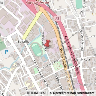 Mappa Via Gino Palumbo, 35, 84013 Cava de' Tirreni, Salerno (Campania)