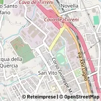 Kaart Cava de' Tirreni