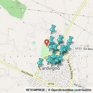 Mappa Via Aldo Moro, 72012 Carovigno BR, Italia (0.403)