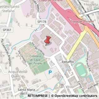 Mappa Via Ugo Foscolo, 3, 84013 Cava de' Tirreni, Salerno (Campania)