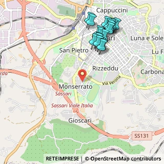 Mappa Via Mosca, 07100 Sassari SS, Italia (1.2475)