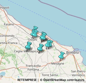 Mappa 72012 Carovigno BR, Italia (8.71538)