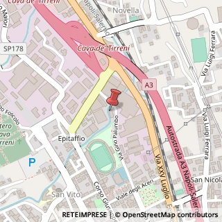 Mappa Via Gino Palumbo, 24, 84013 Cava de' Tirreni, Salerno (Campania)