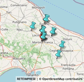 Mappa Strada Cappuccini, 74015 Martina Franca TA, Italia (8.21846)