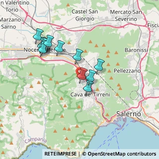 Mappa Località Petraro Santo Stefano, 84013 Cava de' Tirreni SA, Italia (3.82846)