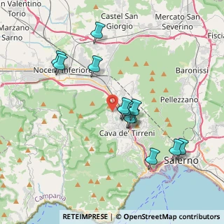 Mappa Località Petraro Santo Stefano, 84013 Cava de' Tirreni SA, Italia (3.91083)