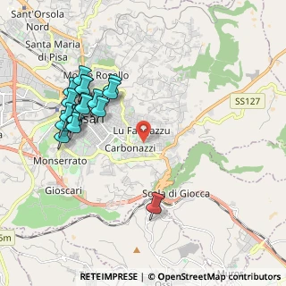 Mappa Via Pietro Nenni, 07100 Sassari SS, Italia (2.325)