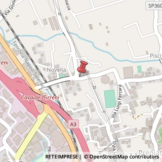 Mappa Via Pasquale Santoriello, 36, 84013 Cava de' Tirreni, Salerno (Campania)
