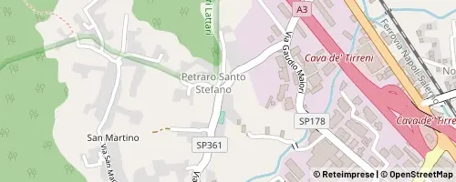 Mappa Cava de' Tirreni