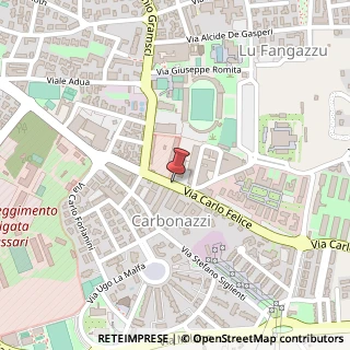 Mappa Via Carlo Felice, 33, 07100 Sassari, Sassari (Sardegna)