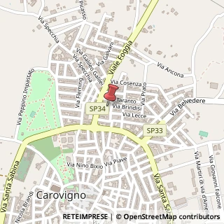 Mappa Via Brindisi, 12, 72012 Carovigno, Brindisi (Puglia)