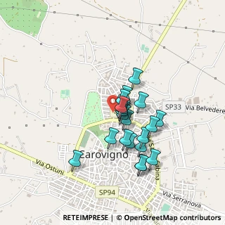 Mappa Via Alessandro Volta, 72012 Carovigno BR, Italia (0.3745)