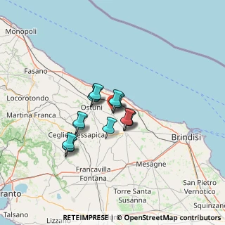 Mappa Via Alessandro Volta, 72012 Carovigno BR, Italia (9.68467)