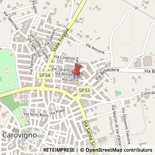 Mappa Via Lecce, 67A, 72012 Carovigno, Brindisi (Puglia)