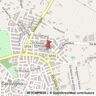 Mappa Via Lecce, 62, 72012 Carovigno, Brindisi (Puglia)