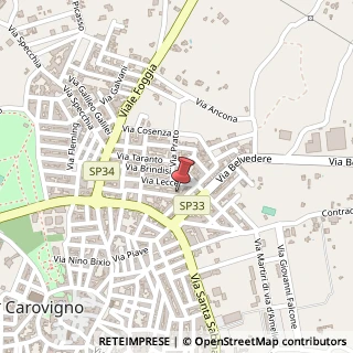 Mappa Via Sardegna, 34, 72012 Carovigno, Brindisi (Puglia)